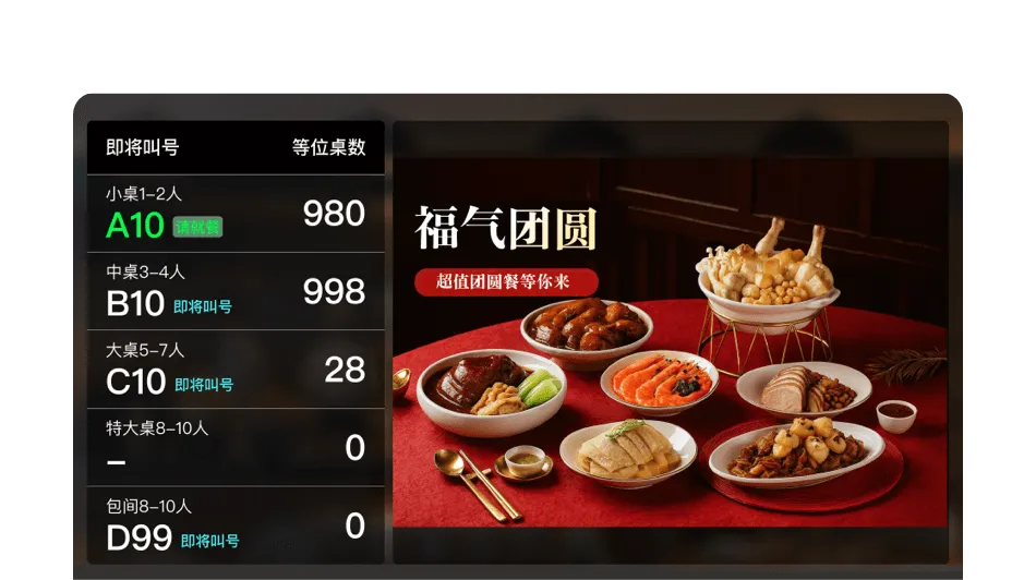 排队取号示意图